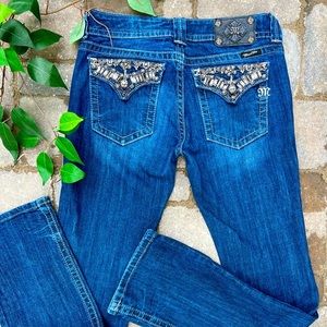 Miss Me mid rise stretchy boot jeans size 31x34